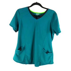 Scrub Star Women's Scrub Top Size Medium Green Medical Nursing